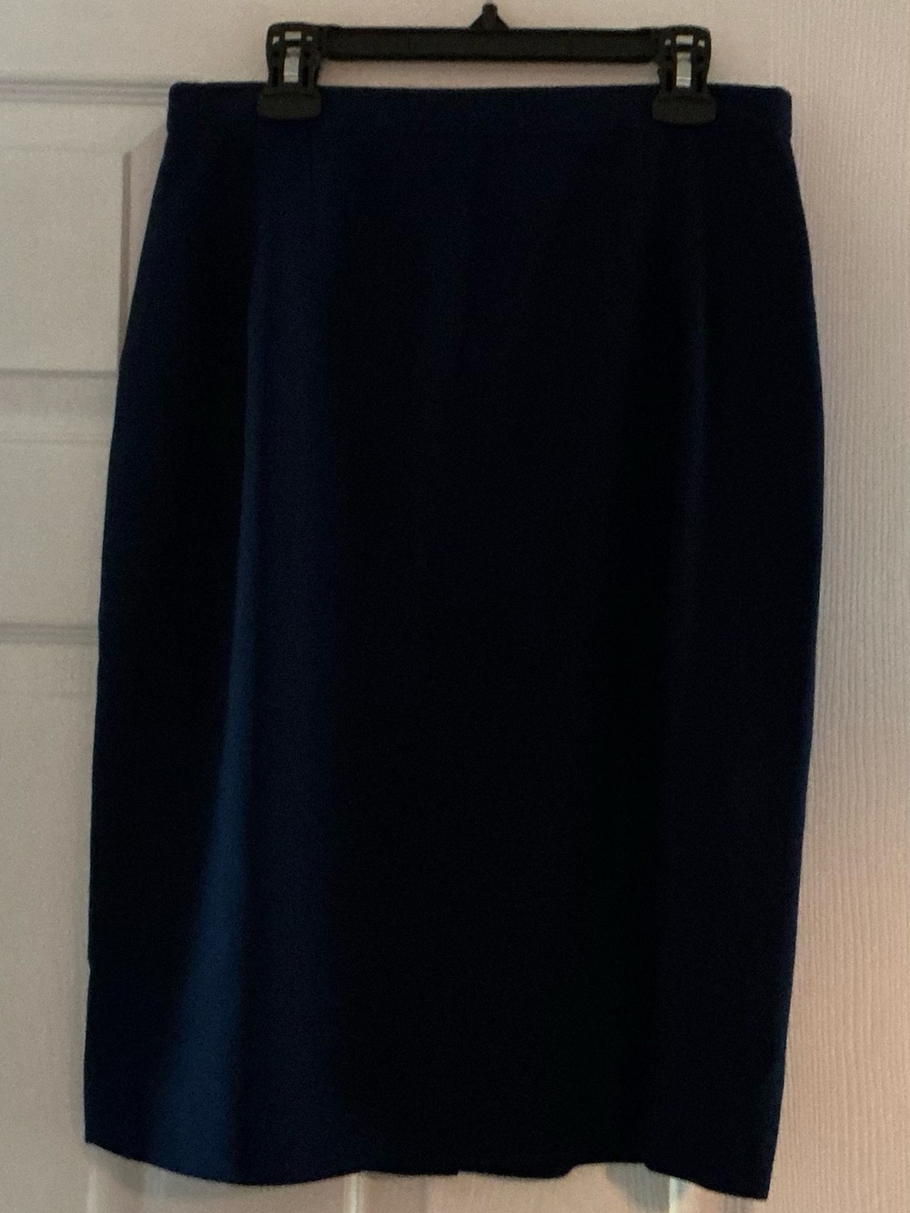 Talbots Classic Navy Pencil Skirt - Women's Tailored Office Skirt